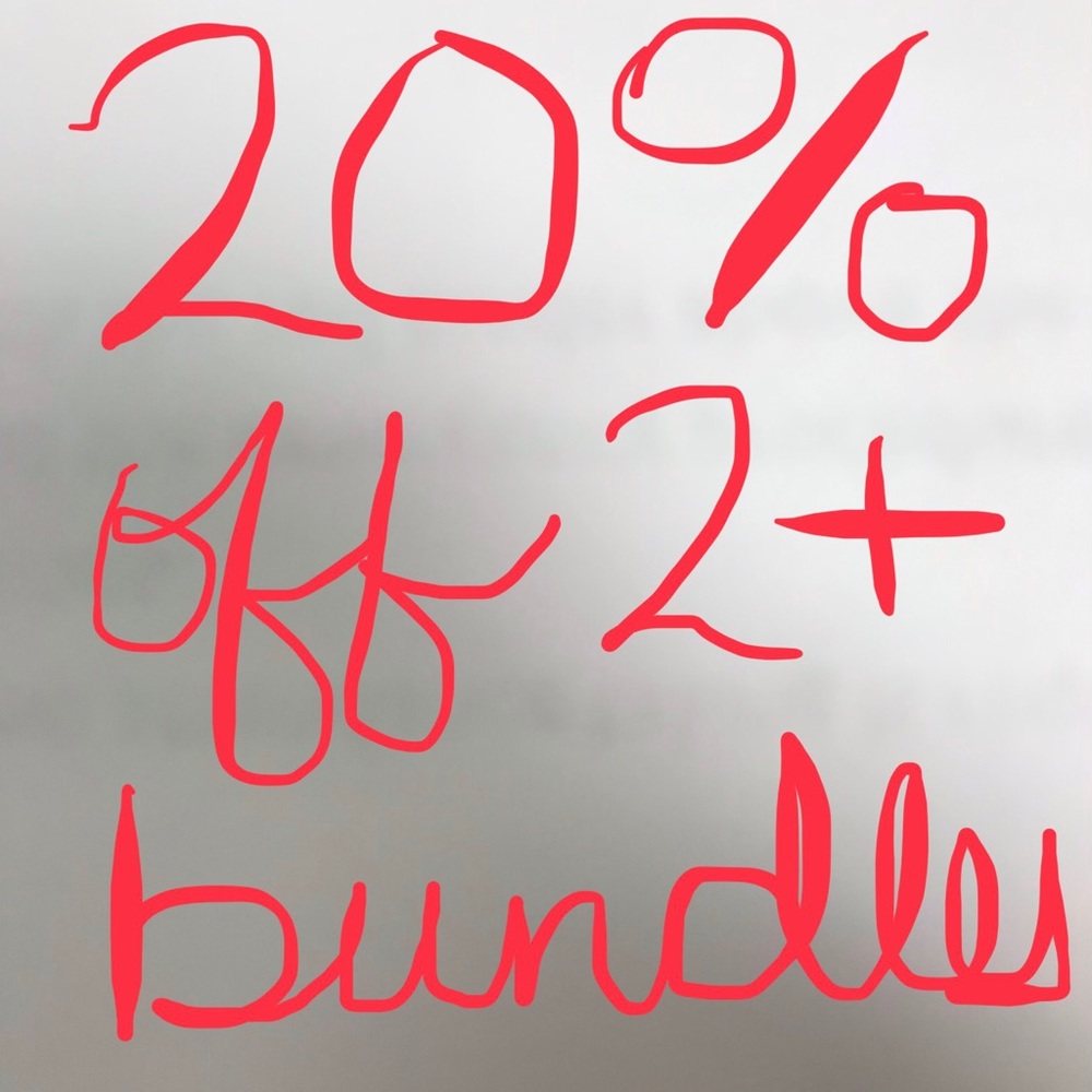 20% off bundles of 2 or more items